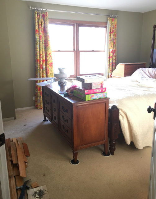 Tween girls bedroom BEFORE- One Room Challenge
