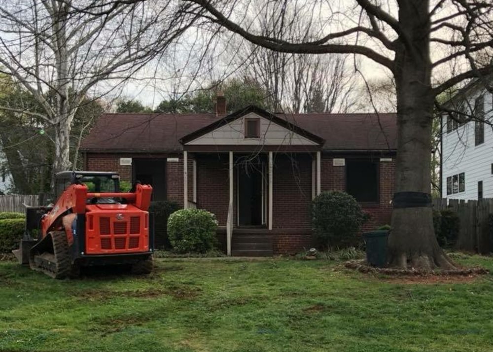 Charlotte New Build - Tear Down Renovation, BEFORE - Timberline Homes & Laura Design Co.