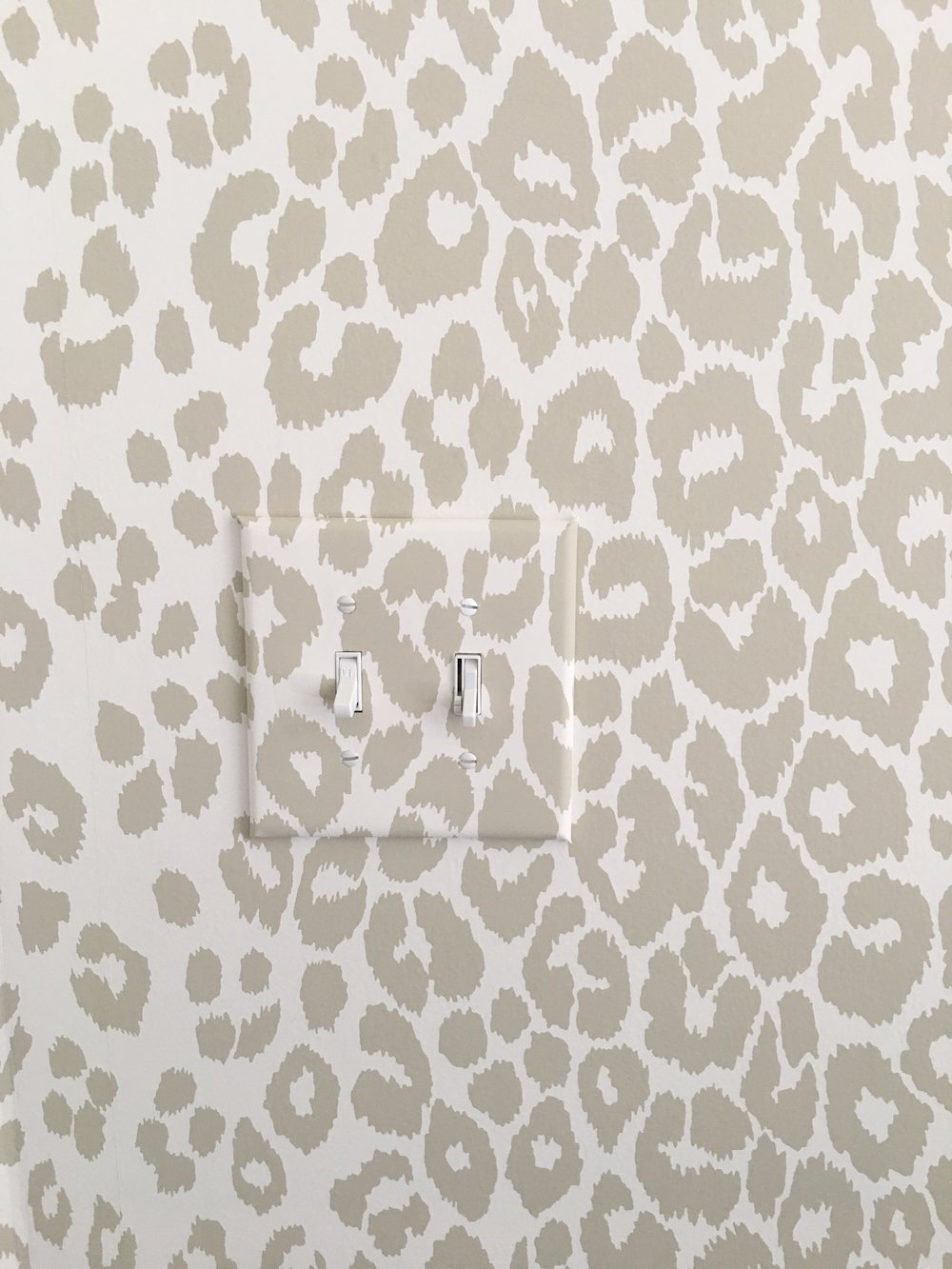 Wallpaper Switch Plate Cover, Schumacher Iconic Leopard | Laura Design Co.